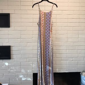 Forever 21 Maxi Patterned Cami Dress Size Large
